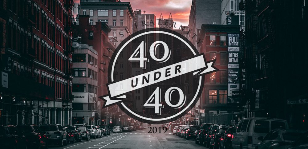 40 under 40 2019 logo